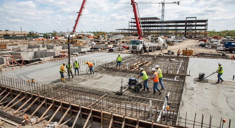 Commercial Slab Installation in Fort Worth, TX
