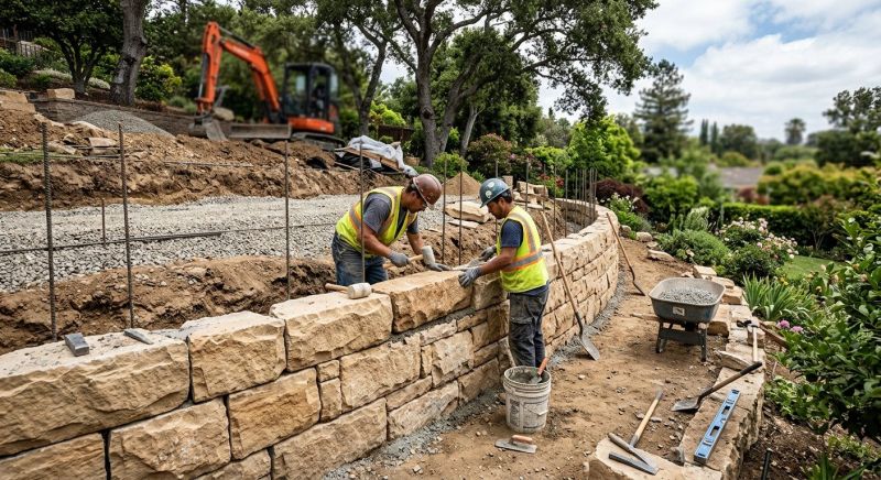 Landscape Wall Construction in Orlando, FL